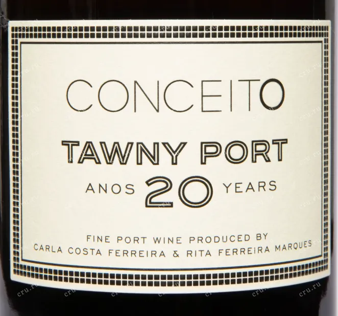 Этикетка Conceito Tawny Port 20 Years in gift box 2003 0.75 л
