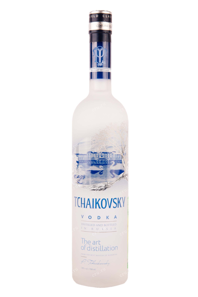 Бутылка Tchaikovsky in gift box + 3 glasses 0.7 л