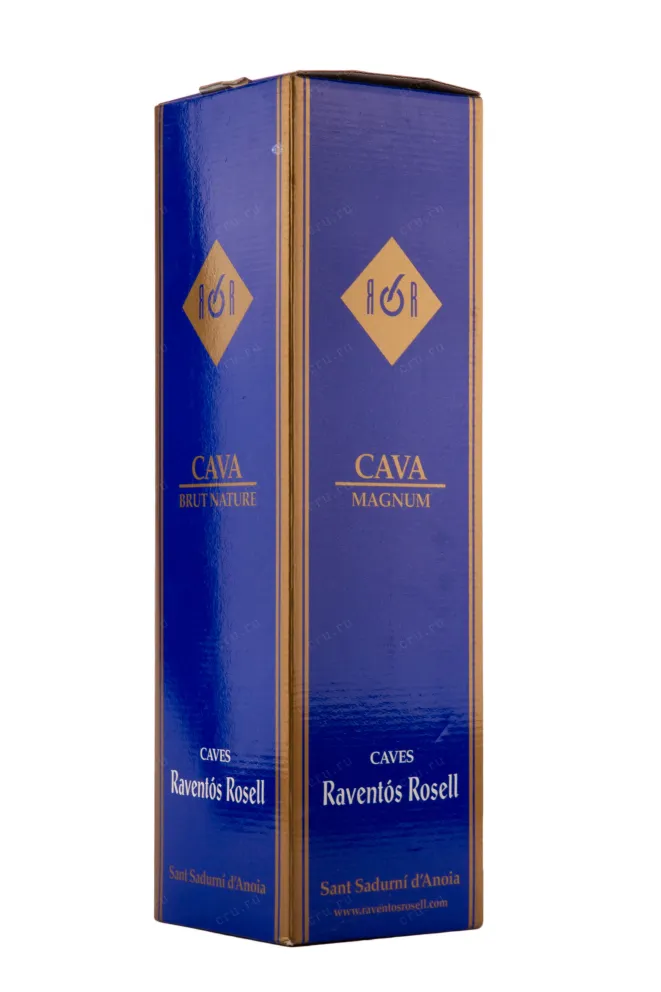 Подарочная коробка игристого вина Joan Raventos Rosell Nature Brut Cava 1.5 л
