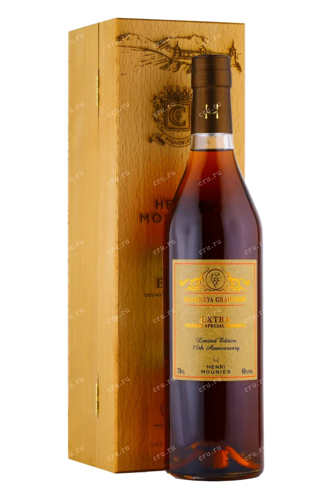 Коньяк Henri Mounier Extra Galereya Gradusov with gift box  0.7 л