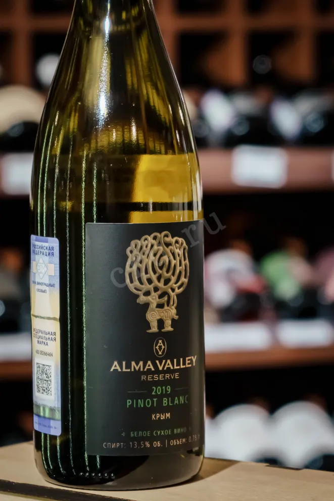 В магазине Крю Профи Alma Valley Pinot Blanc Reserve 2019 0.75 л