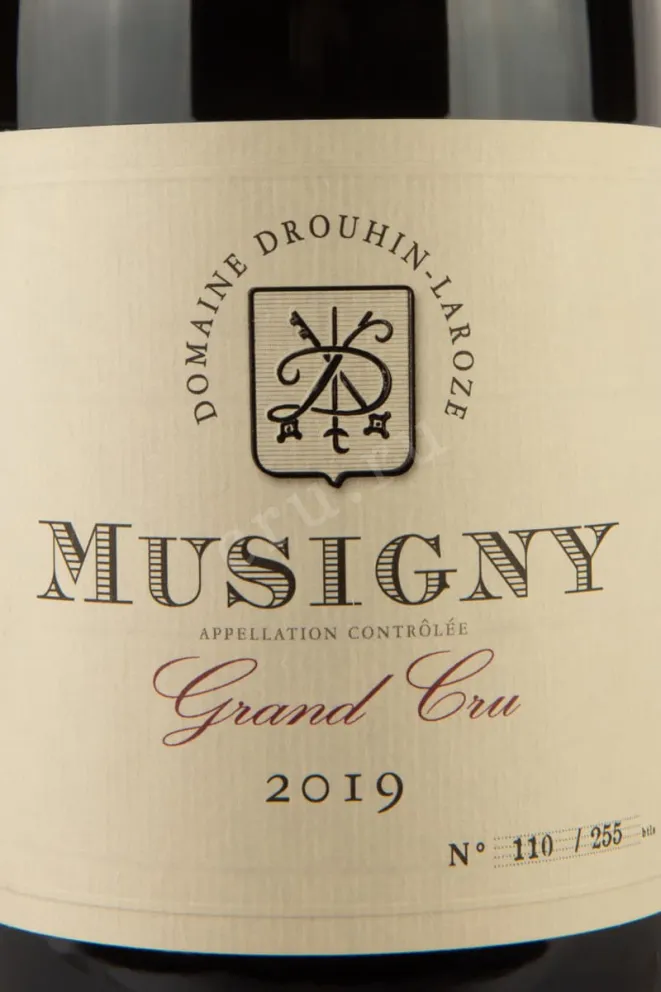 Этикетка Musigny Gran Cru Domaine Drouhin-Laroze 2019 0.75 л