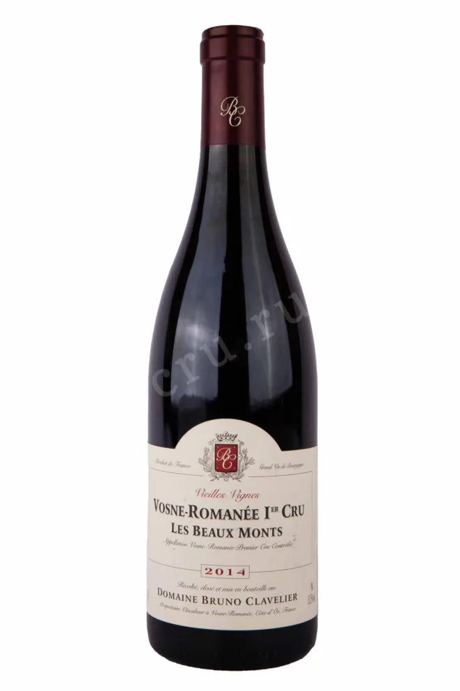 Вино Domaine Bruno Clavelier Vosne-Romanee 1er Cru  Les Beaux Monts Vieilles Vignes 2014 0.75 л