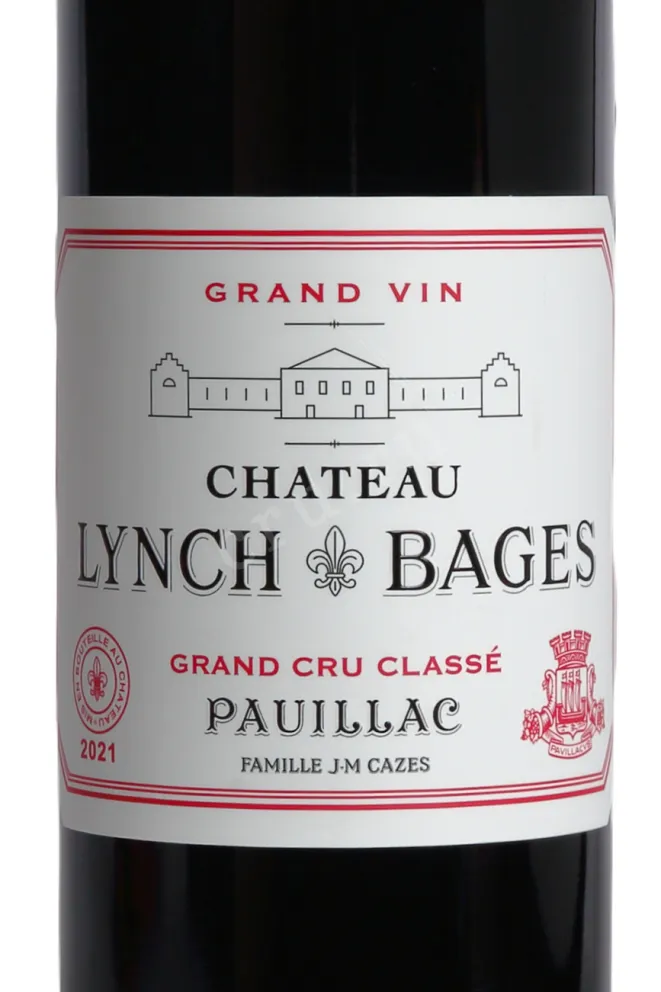 Вино Chateau Lynch-Bages Grand Cru Classe Pauillac 2021 0.75 л