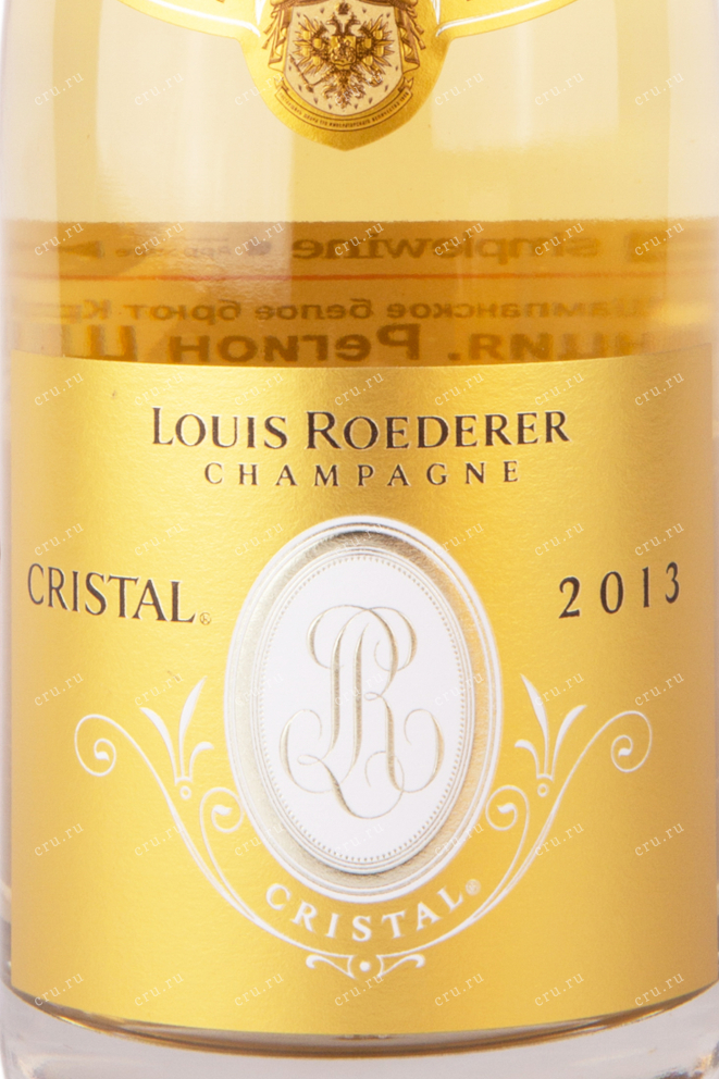 Этикетка игристого вина Луи Рoдерер Кристалл 2013 0.75