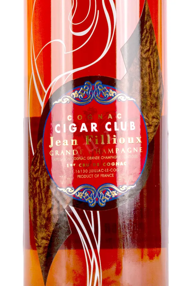 Этикетка Jean Fillioux Cigar Club 30 years 0.7 л