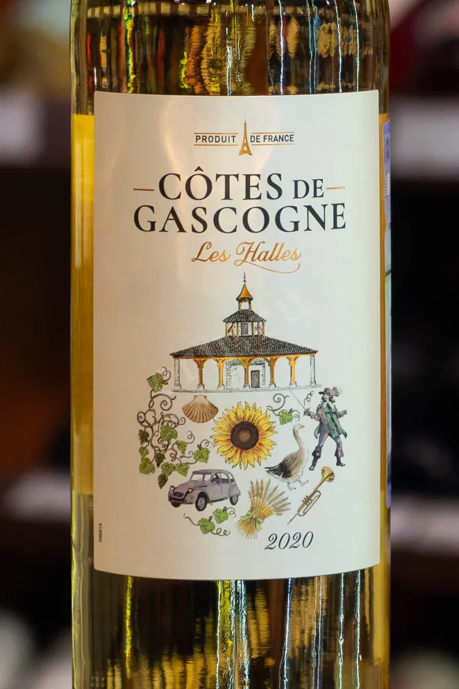 В магазине Крю Профи Les Halles Cotes de Gascogne Blanc IGP 2020 0.75 л