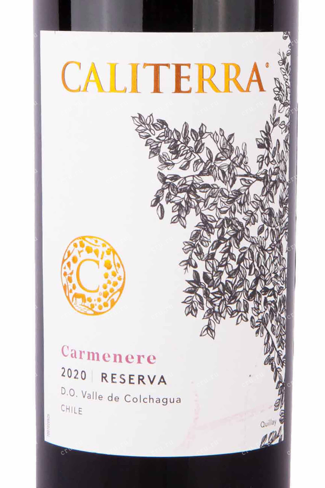 Этикетка Caliterra Reserva Carmenere 0.75 л
