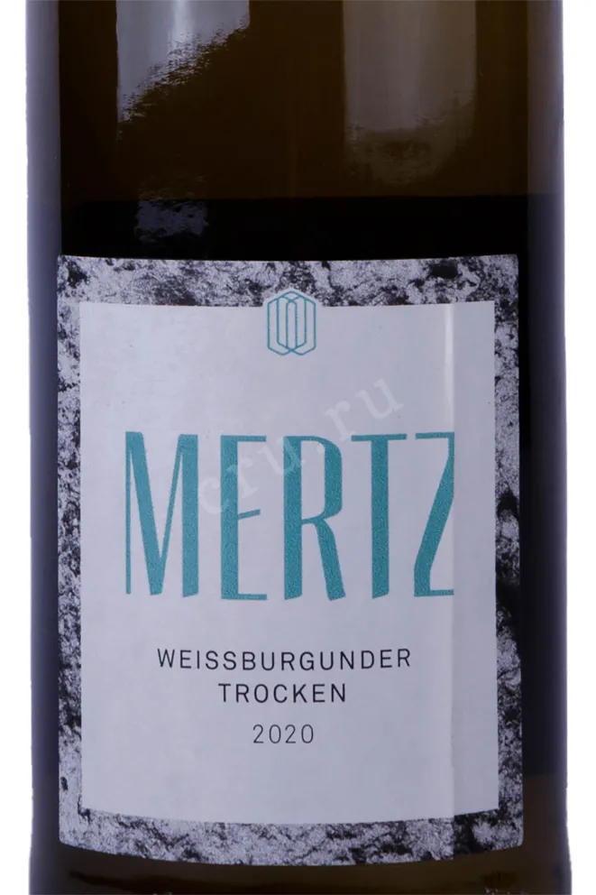 Этикетка Mertz Weissburgunder 2020 0.75 л