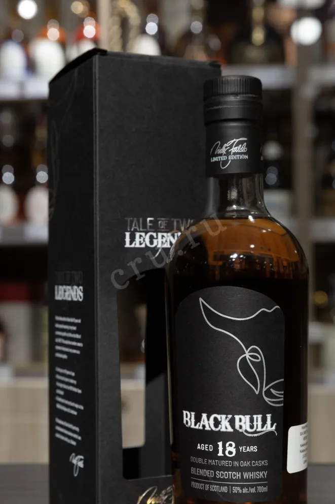В магазине Крю Профи Black Bull Blended 18 years old with gift box 0.7 л