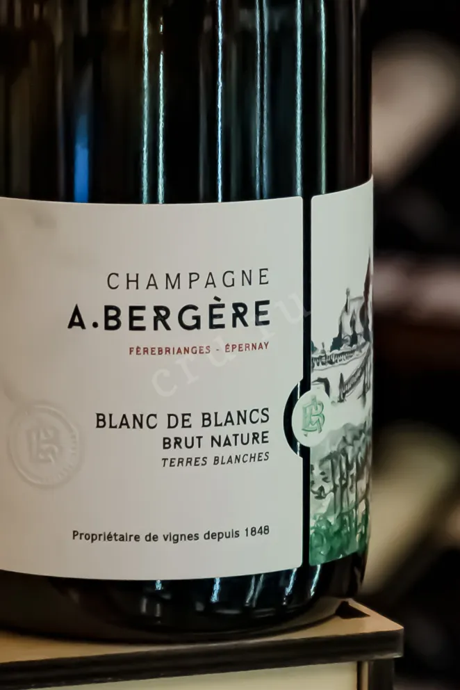 Bergere Blanc De Blancs Brut Natrue Terres Blanches 2022 0.75 л