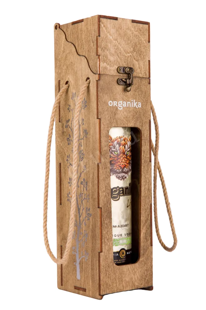 Водка Органика Лайф Био в деревянной коробке  0.7 л