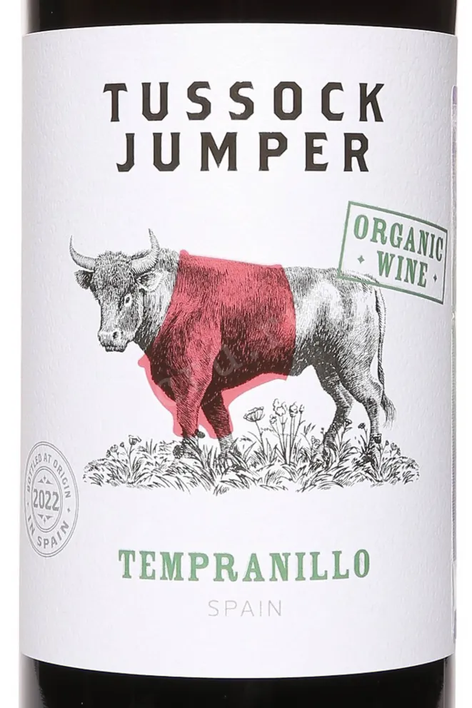 Этикетка Tussock Jumper Tempranillo 2022 0.75 л