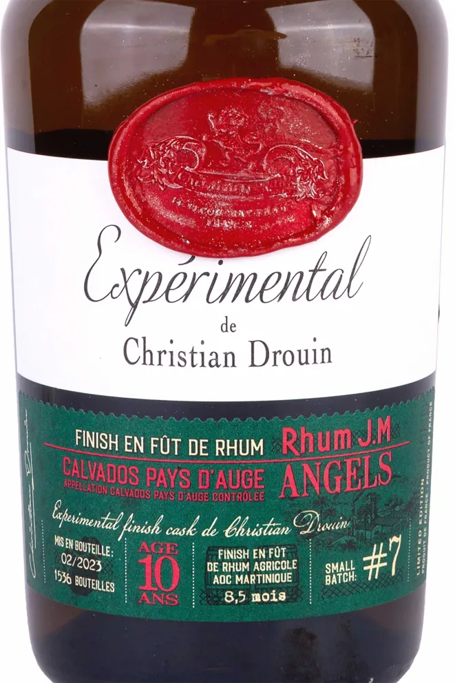 Кальвадос Christian Drouin 10 ans RHUM J.M. Angels   0.7 л