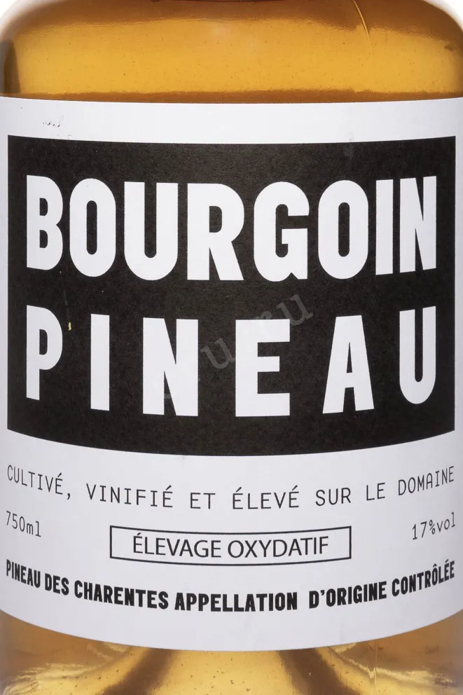 Этикетка Bourgoin Pineau Elevage Oxydatif Pineau Des Charantes AOC 0.75 л