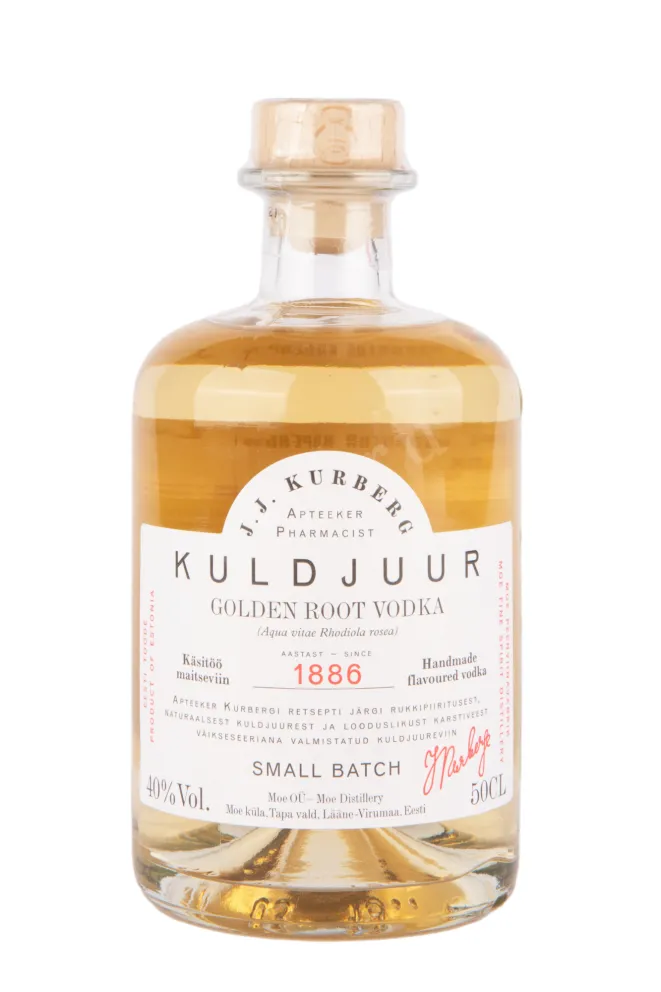 Водка Дж.Дж.Курберг Золотой корень  0.5 л