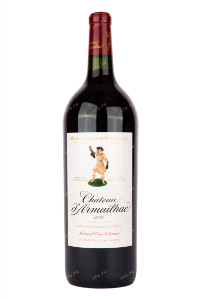 Вино Chateau d'Armailhac Pauillac Grand Cru Classe 2016 1.5 л