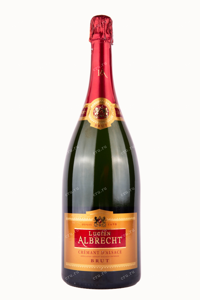 Игристое вино Lucien Albrecht Brut Cremant d'Alsace with gift box 1.5 л