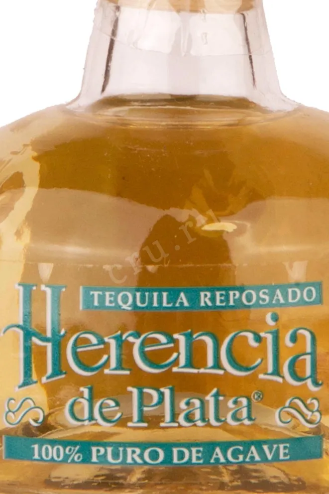 Этикетка Herencia de Plata Reposado 0.05 л