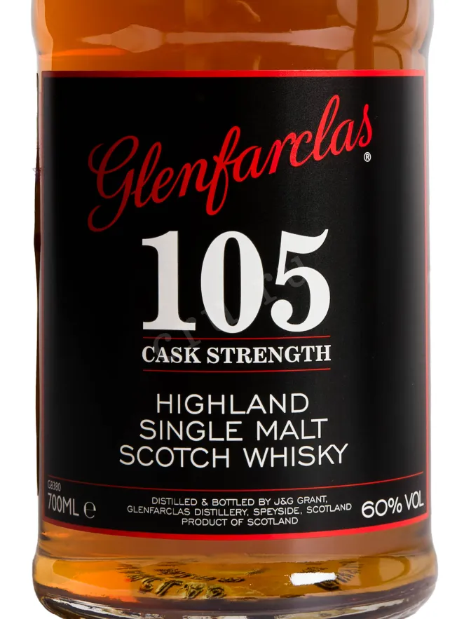 Этикетка Glenfarclas 105 0.7 л
