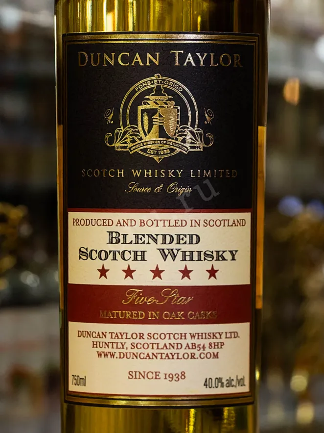 В магазине Крю Профи Duncan Taylor Five Star Blended 0.75 л