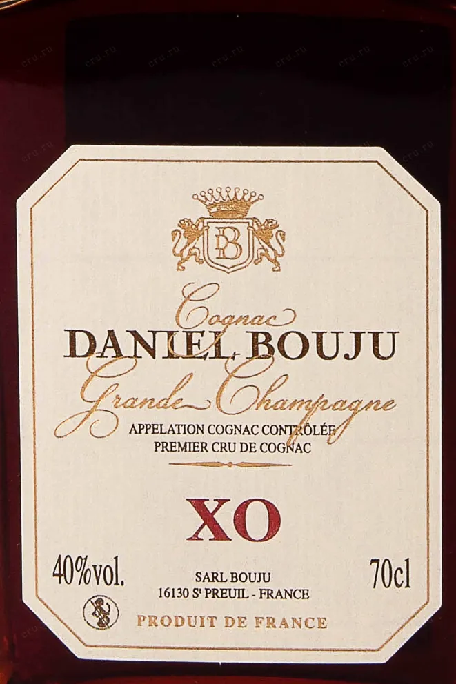 Этикетка Daniel Bouju XO Carafe 0.7 л