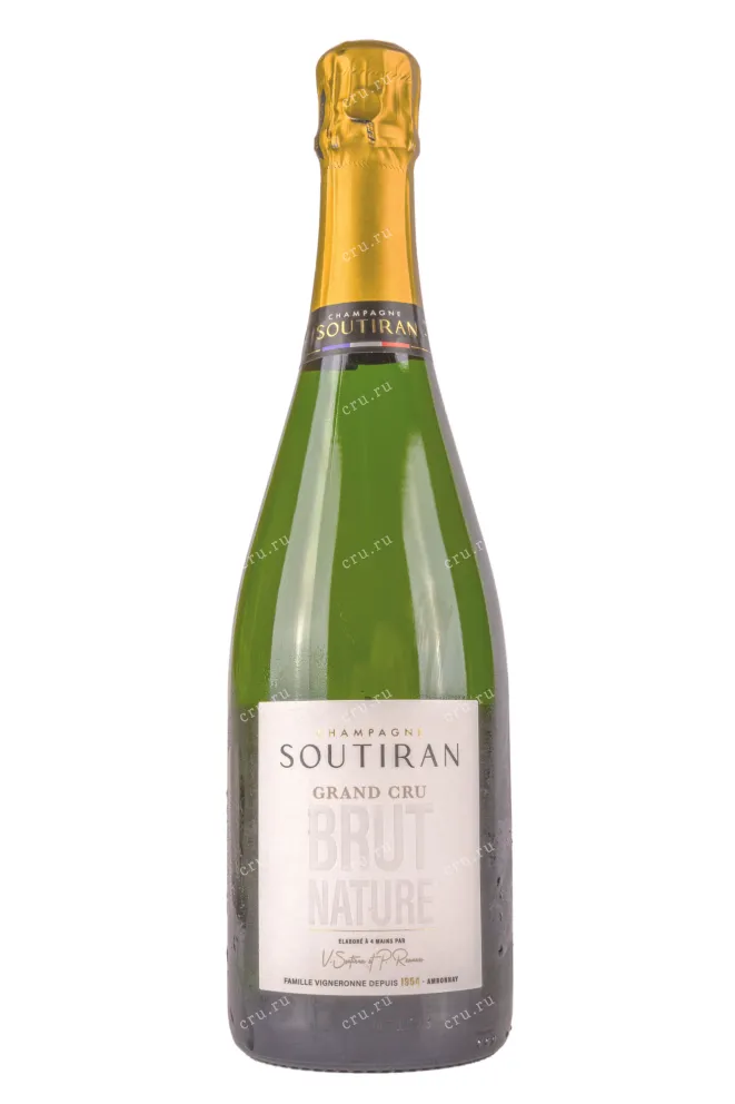 Шампанское Soutiran Brut Nature Grand Cru 2015 0.75 л