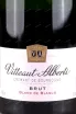 Контрэтикетка Vitteaut-Alberti Cremant de Bourgogne Blanc de Blancs Brut 2020 1.5 л