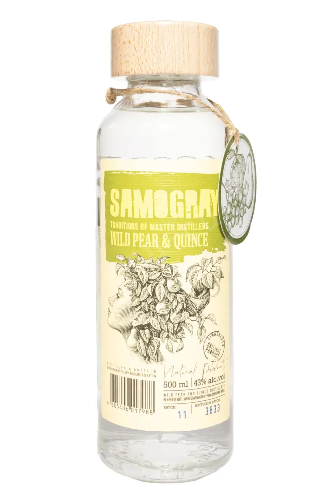 Водка Самограй Дикая Груша и Айва  0.5 л