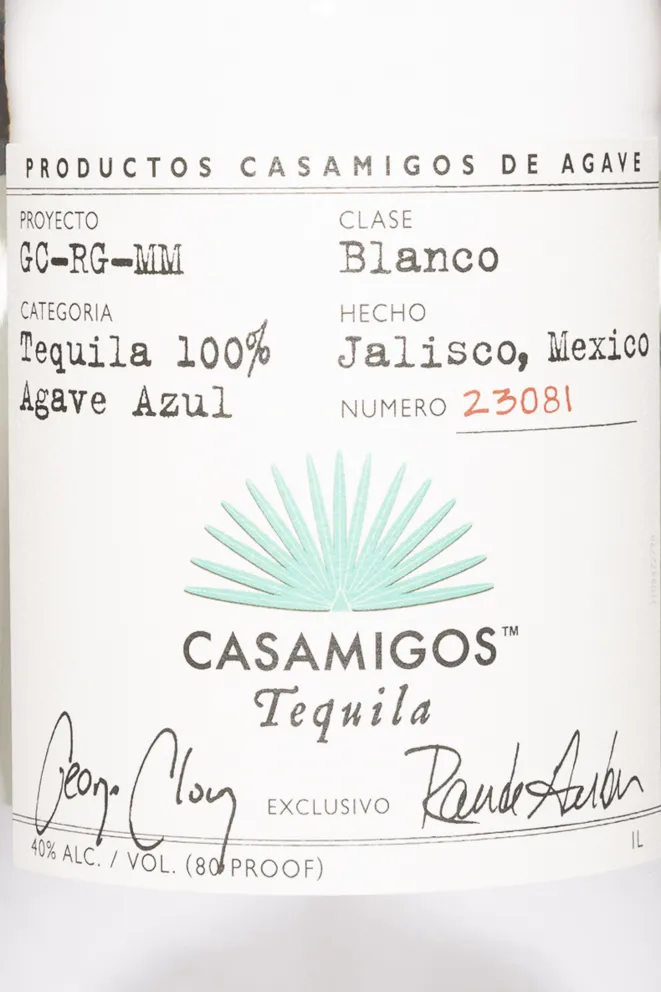 Этикетка Casamigos Blanco 1 л
