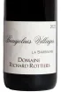 Этикетка Domaine Richard Rottiers Beaujolais Village La Sambinerie 2022 0.75 л