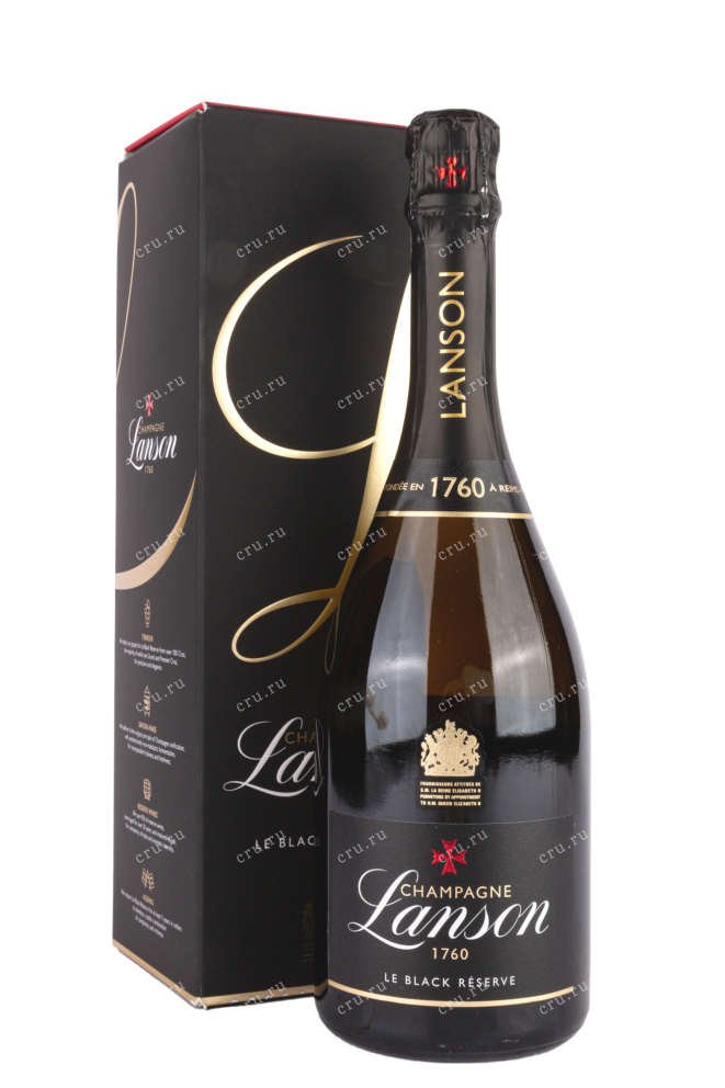 Шампанское Lanson Le Black Reserve Brut gift box  0.75 л