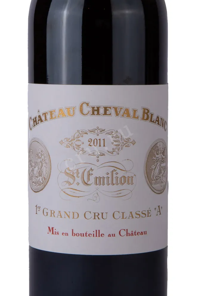 Этикетка Chateau Cheval Blanc St-Emilion AOC 1-er Grand Cru Classe 2011 0.75 л