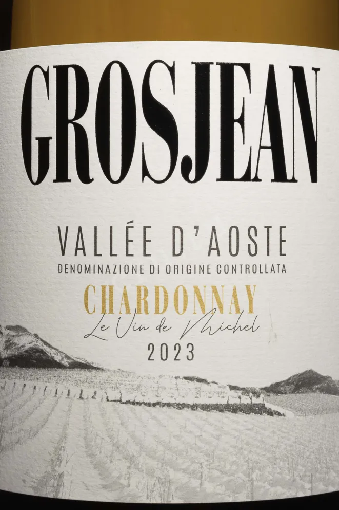 Этикетка Grosjean Chardonnay Vallee D'Aoste DOC 2023 0.75 л