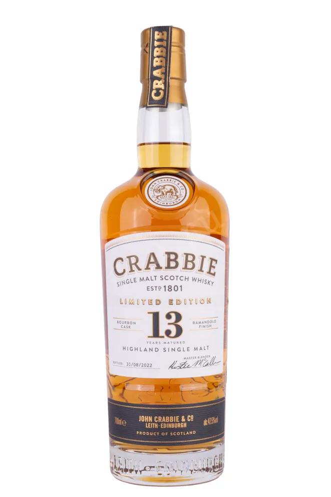 Бутылка Crabbie Romandolo 13 Years Old gift box 0.7 л
