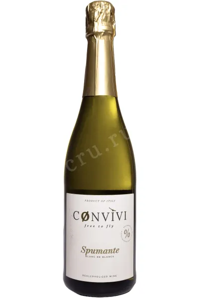 Игристое вино Convivi Spumante Blanc De Blancs Dealcoholized 2024 0.75 л