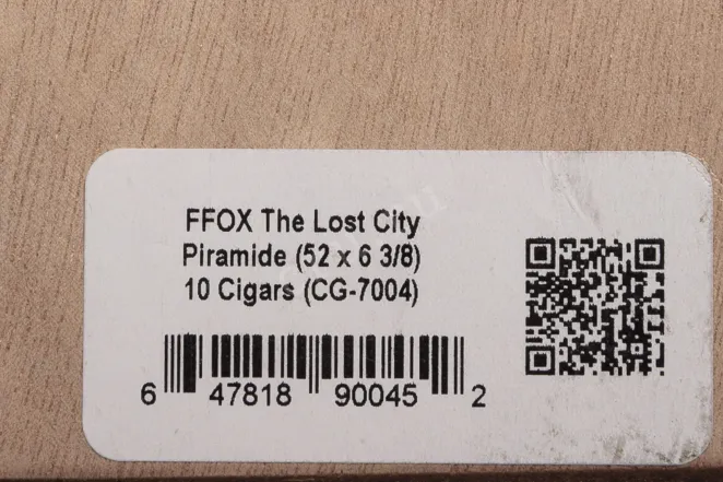 Контрэтикетка ФФОКС Фуэне Фуэнте Опус Х Лост Cити Пирамида