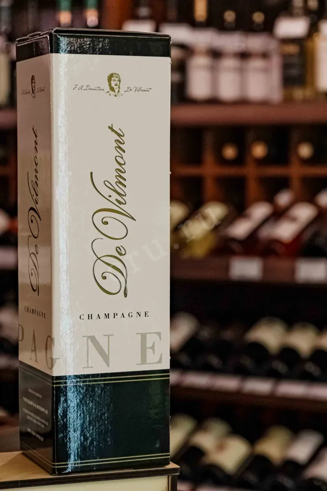 В магазине Крю Профи De Vilmont Brut Grande Reserve Premier Cru gift box 2018 0.75 л