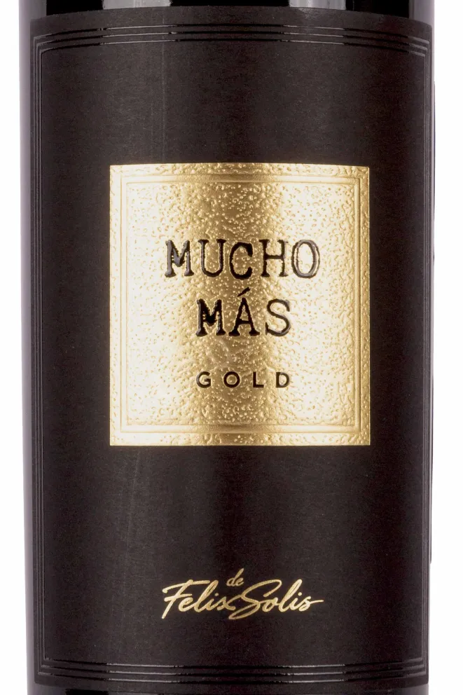 Этикетка Mucho Mas Gold 2021 0.75 л