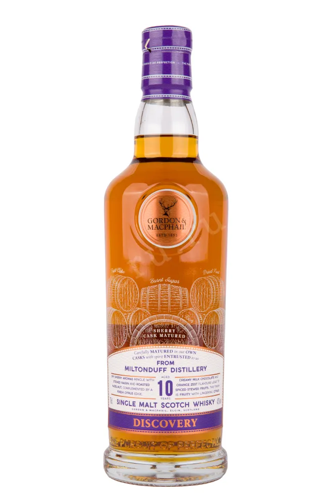 Виски Gordon & MacPhail Discovery Miltonduff 10 Years Old in tube  0.7 л