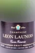 Этикетка  Leon Launois Brut in gift box 2022 0.75 л