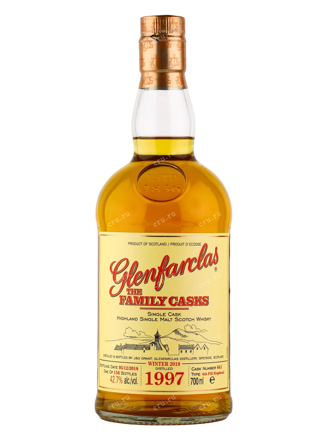 Бутылка Glenfarclas Family Casks 1997 0.7 л