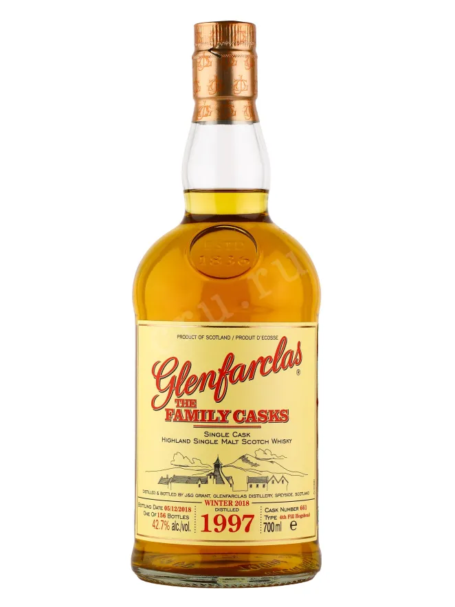 Бутылка Glenfarclas Family Casks 1997 0.7 л