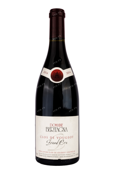 Вино Clos de Vougeot Grand Cru Domaine Bertagna 2014 0.75 л