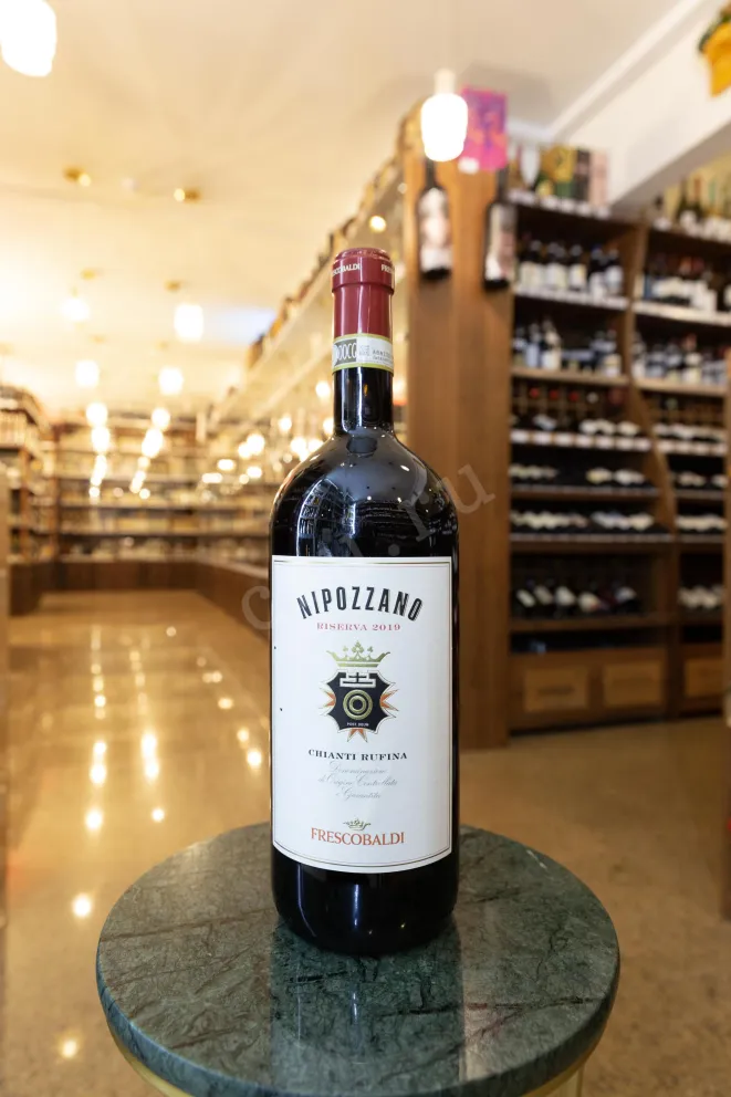 В магазине Крю Профи Frescobaldi Nipozzano Riserva Chianti Rufina wooden box 2019 1.5 л