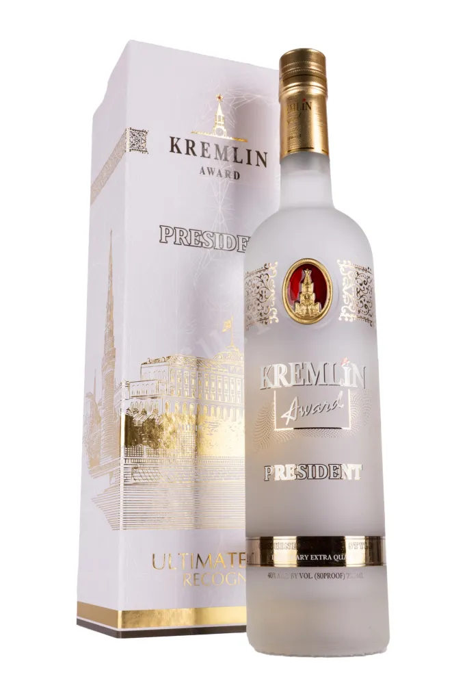Водка Кремлин Эворд Президент в подарочной упаковке  0.7 л