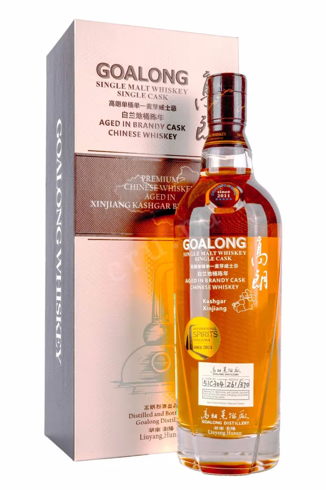 Виски Goalong Brandy Cask Kashgar gift box  0.7 л
