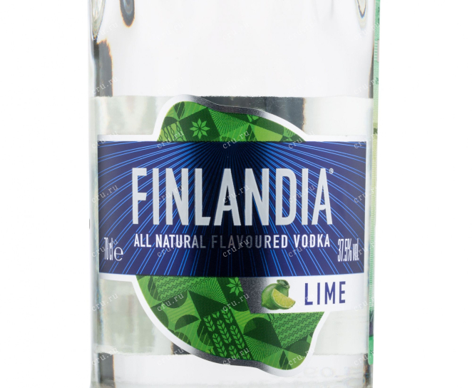 Этикетка водки Finlandia Lime 0.7