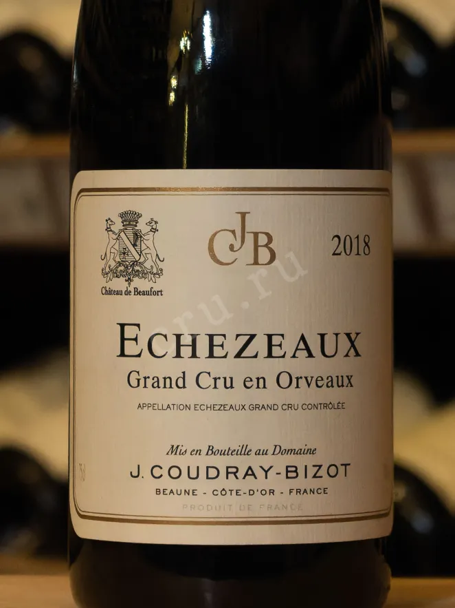 В магазине Крю Профи J.Coudray-Bizot Echezeaux Grand Cru En Orveaux 2018 0.75 л