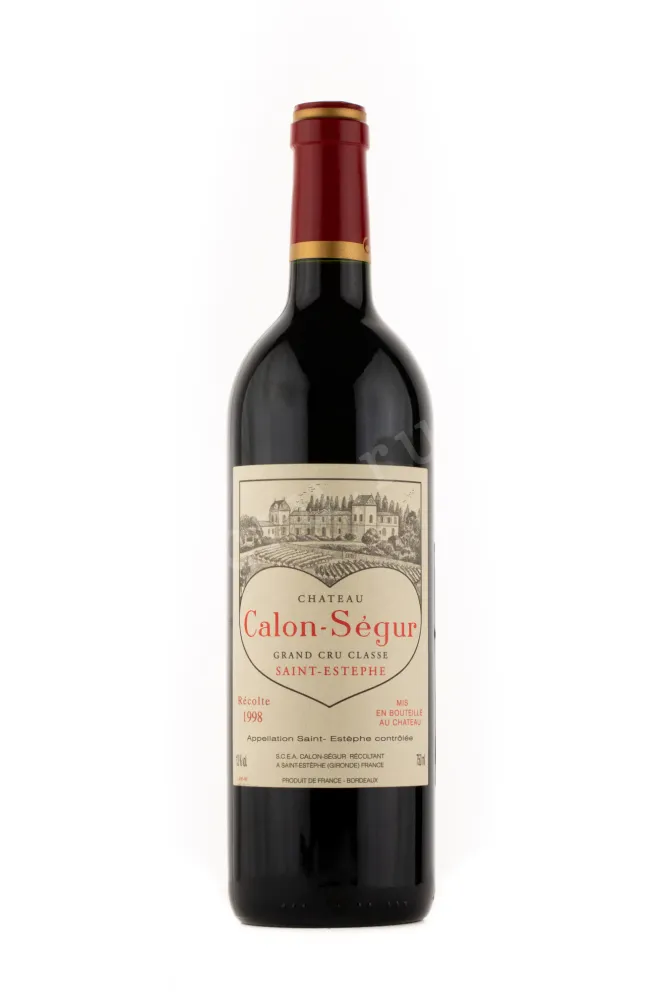 Вино Chateau Calon-Segur Grand Cru Classe Saint-Estephe 1998 0.75 л
